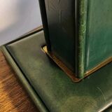 Lampe Art Déco Attribuée à Paul Dupré Lafon / Cuir Se killier et Parch