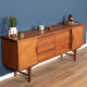Retro teak 1960s long mid century sideboard by jentique