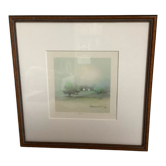 Aquarelle de paysage signé