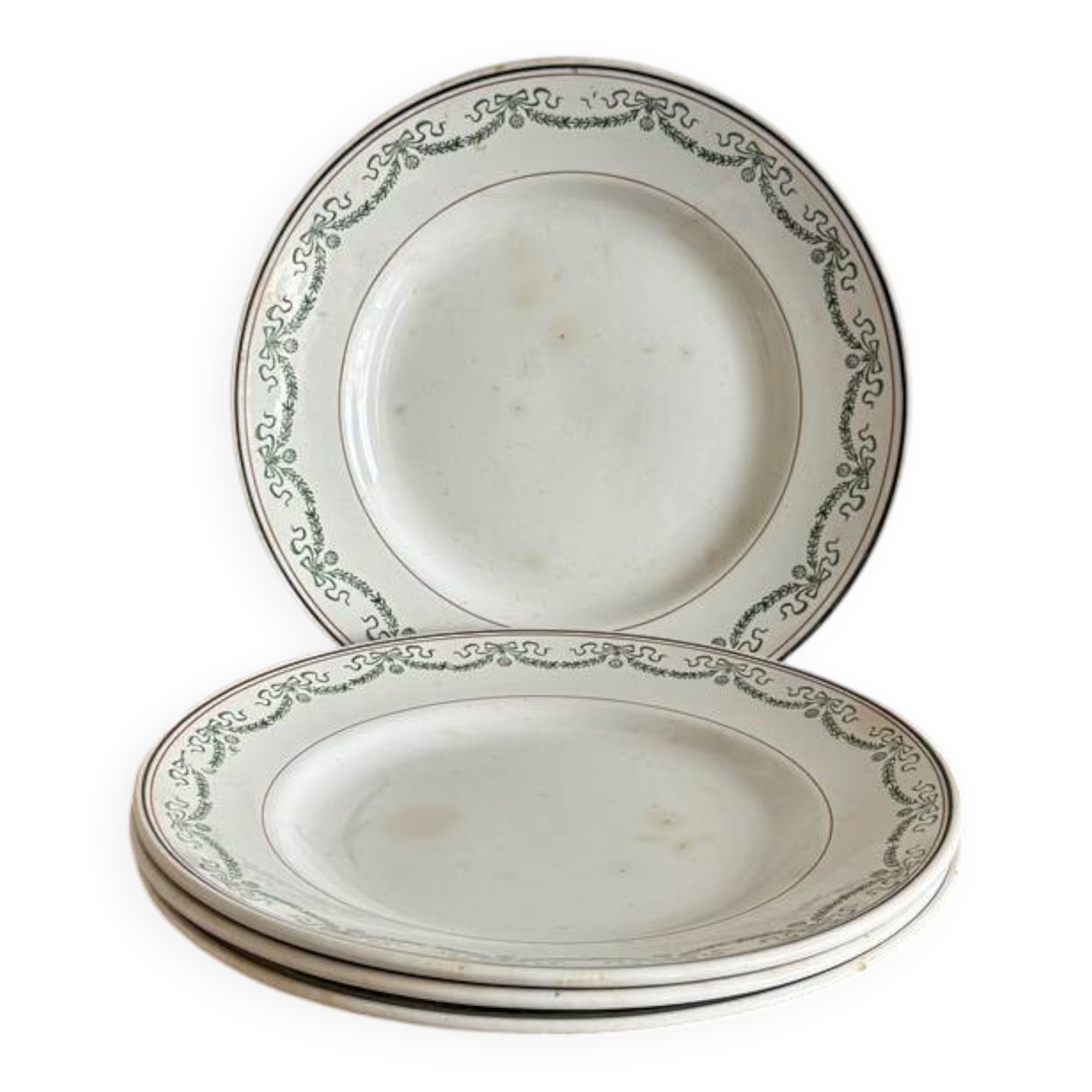 Ironstone plates St Amand