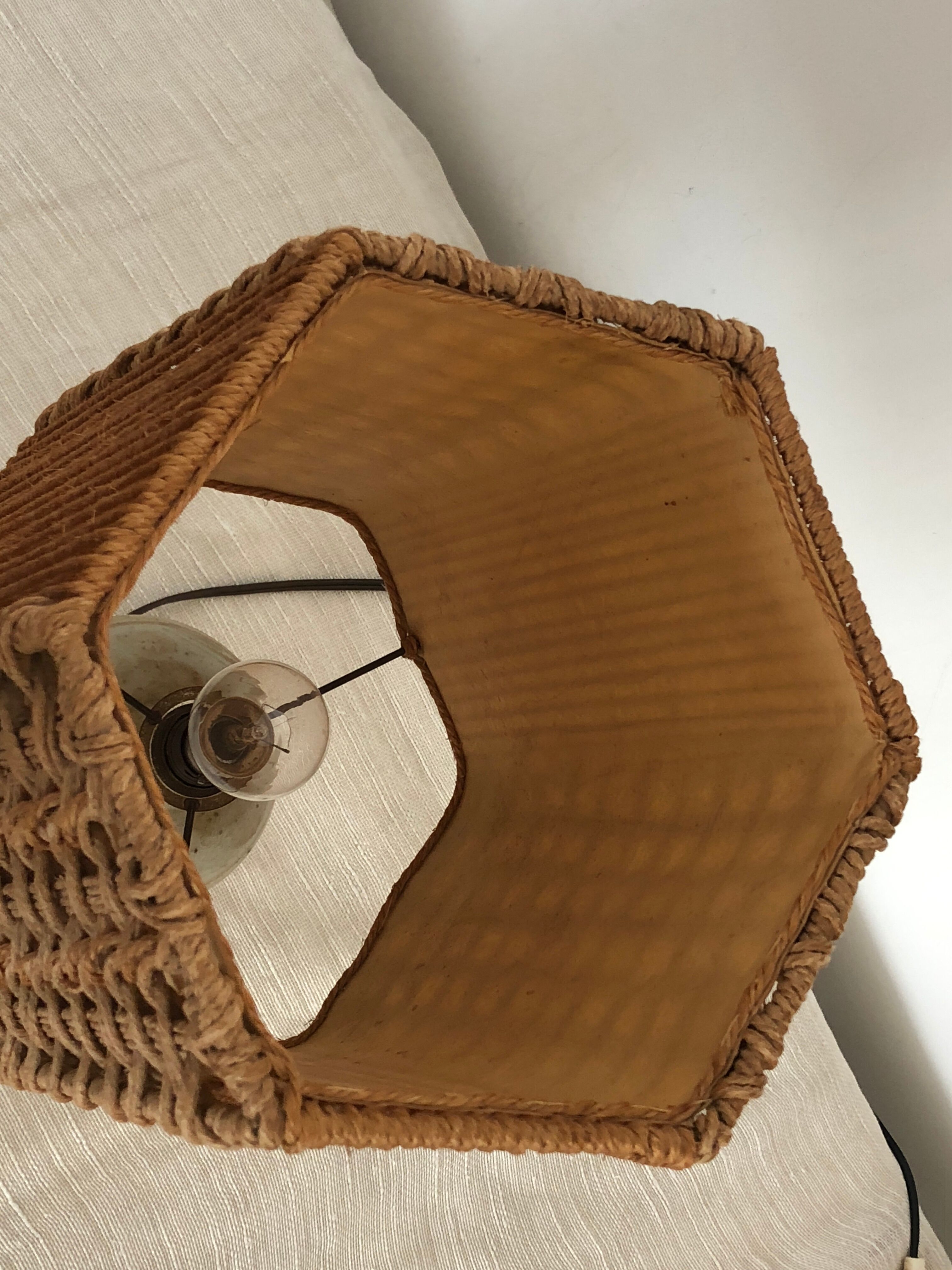 Ceramic lamp signed Blanot