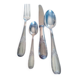 48-piece vintage silver-plated cutlery set