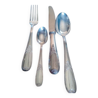 Menagere 48 pieces metal argenté vintage