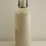 Glazed stoneware bottle - beige/cream