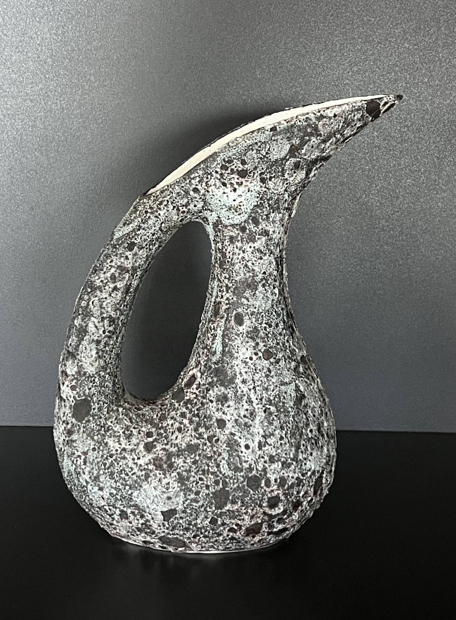 Ceramic pitcher by Annette Roux, France 1960s