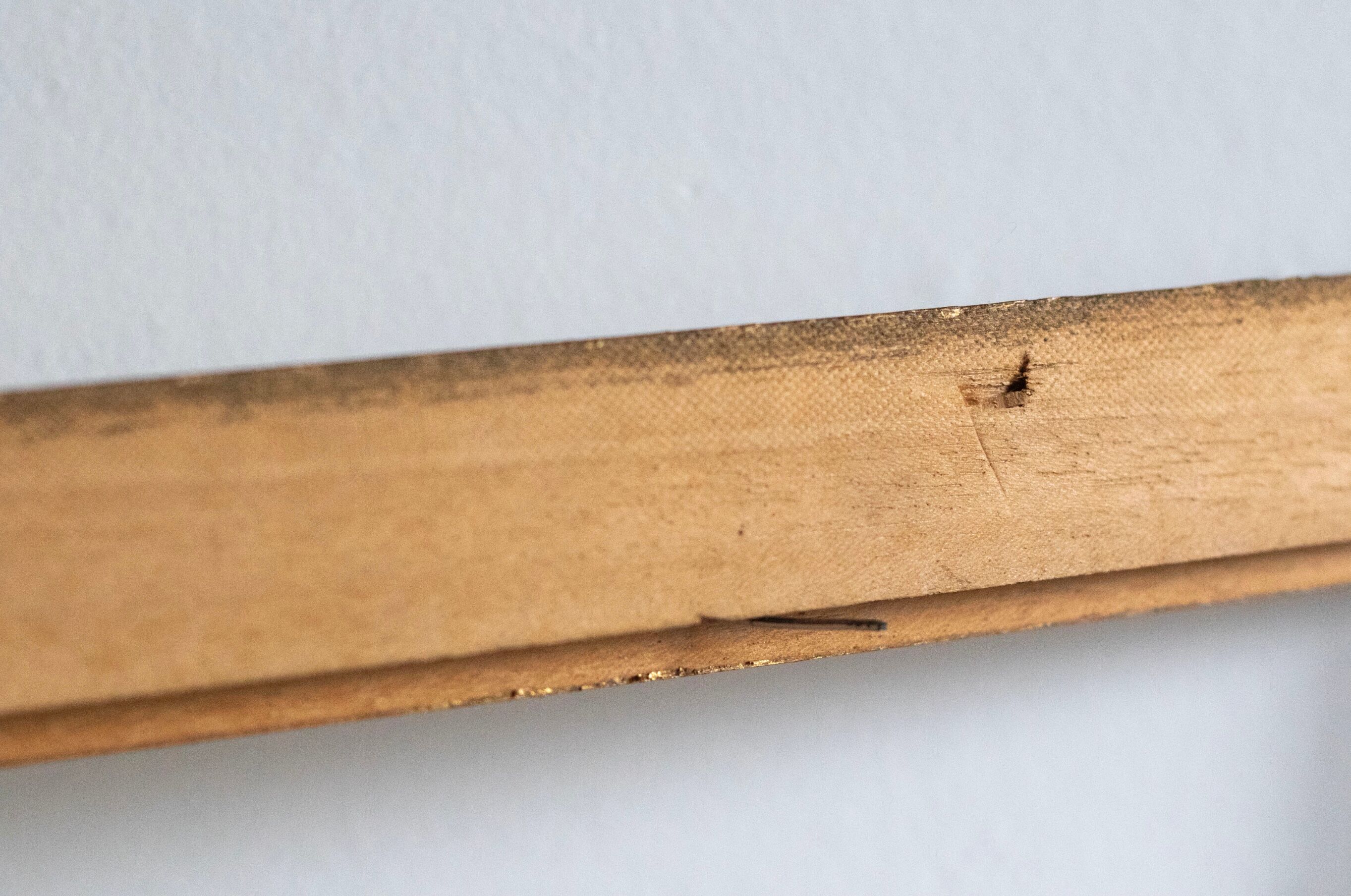 Old gilded wooden frame