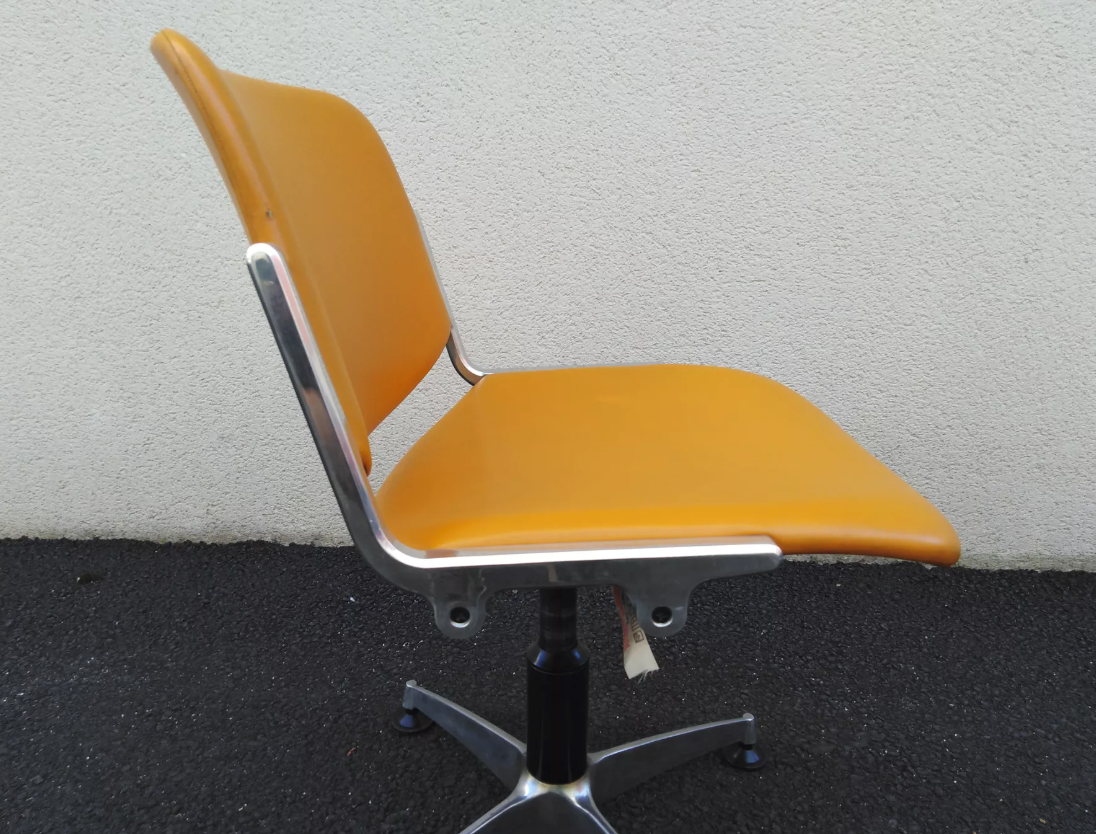Swivel chair Piretti DSC 106 Anonima Castelli Edition 1970 years