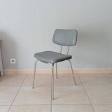 Vintage chair in faux leather and chrome