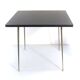 1960s Modernist Side Table in Charcoal Grey Formica