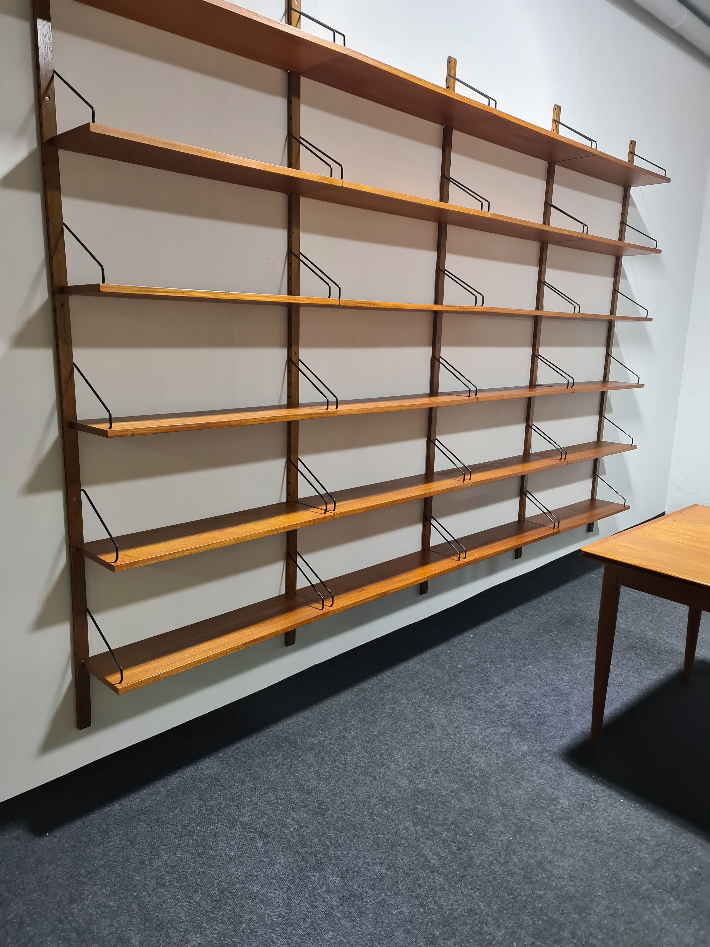 Vintage Xl Poul Cadovious teak book shelves