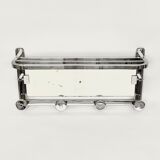 Art deco mirror coat rack