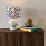 Royal Delft blue and white ceramic table lamp, handmade in the Netherlands, made to order.