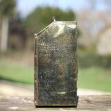 Vintage magazine rack, two-tone woven brass magazine rack, book storage