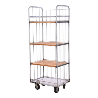 Shelving unit on wheels