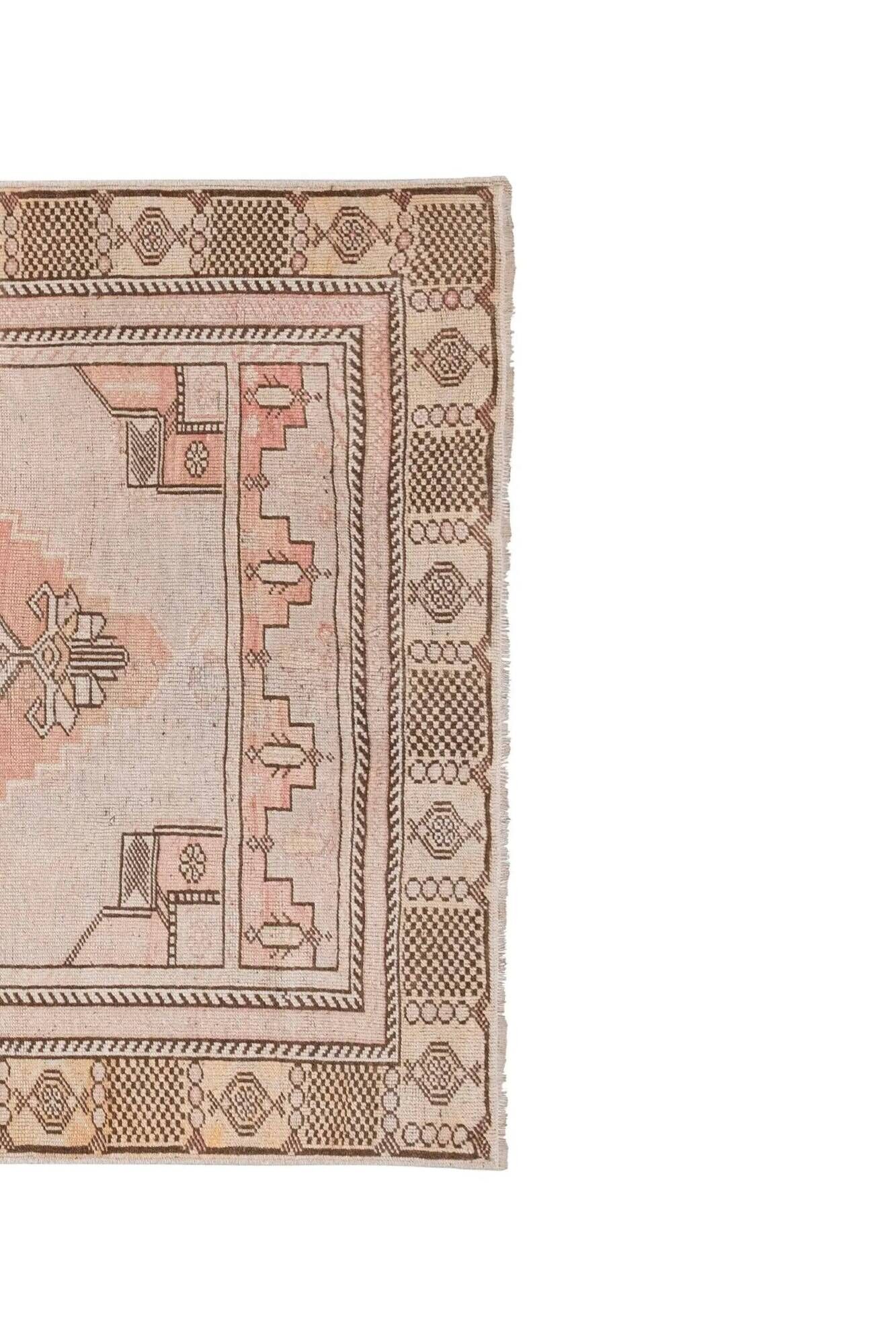 Tapis turc vintage fait main 118x226 cm