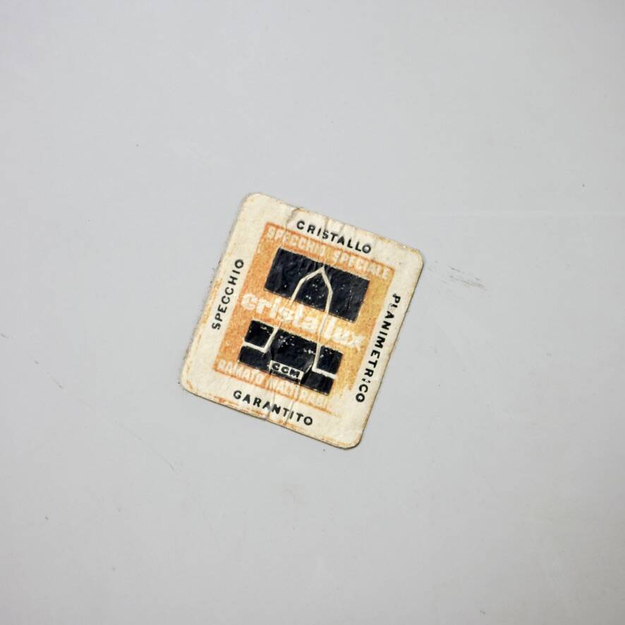 Large oval mirror by Veca, Italy, 1970s