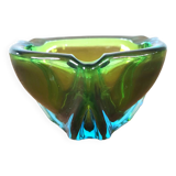 Sommerso ashtray in Murano glass 60s design