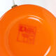 Orange glass table lamp by vitropol, poland 1960s