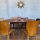 Vintage Round Table in Teak Diameter 110 with butterfly extension