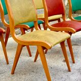 Suite de 6 chaises des années 70