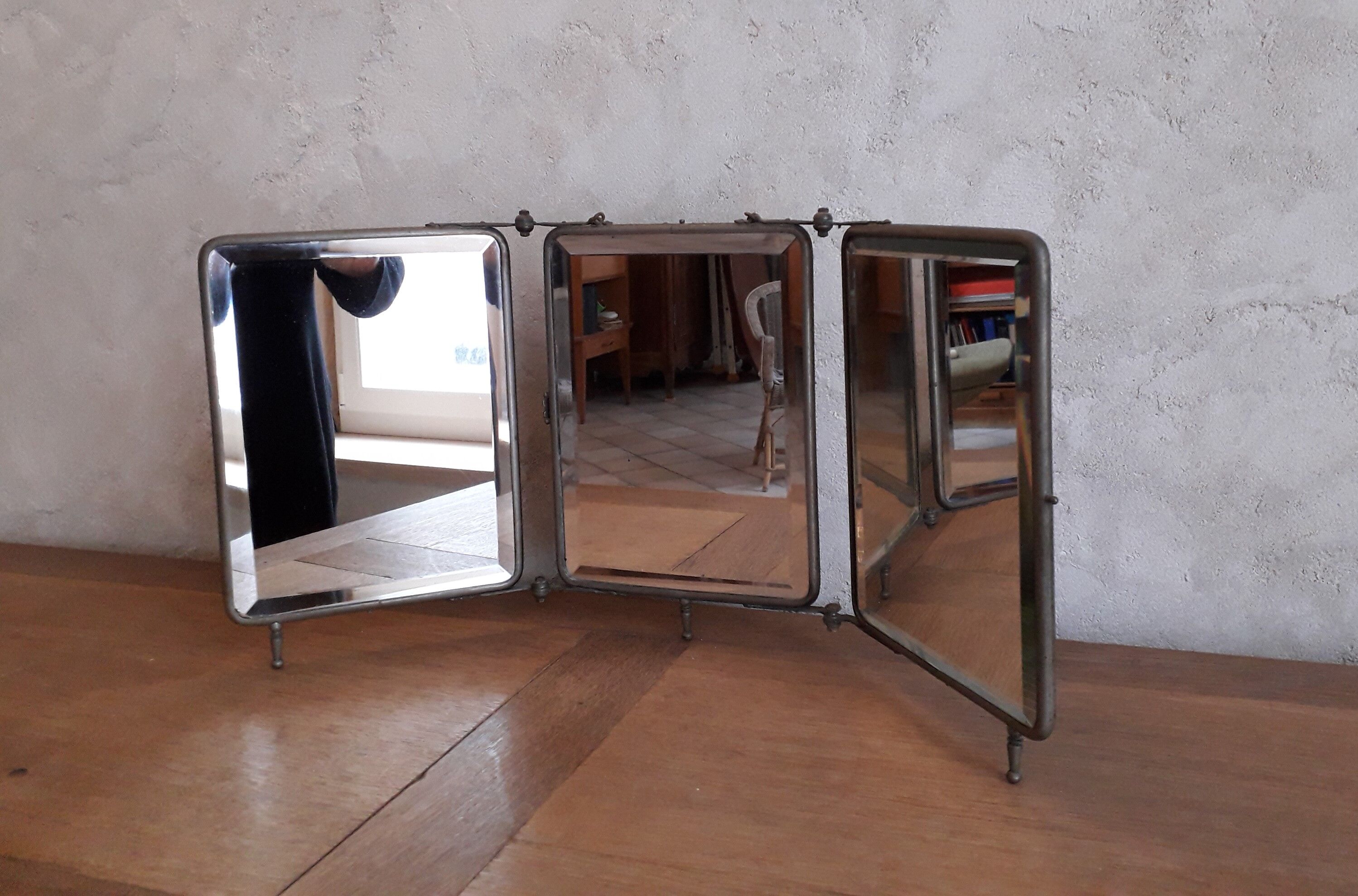 Barber triptyque mirror - 28x22cm