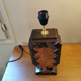 Ceramic art deco lamp effect metal