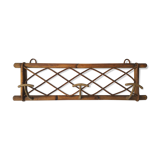 Rattan coat rack