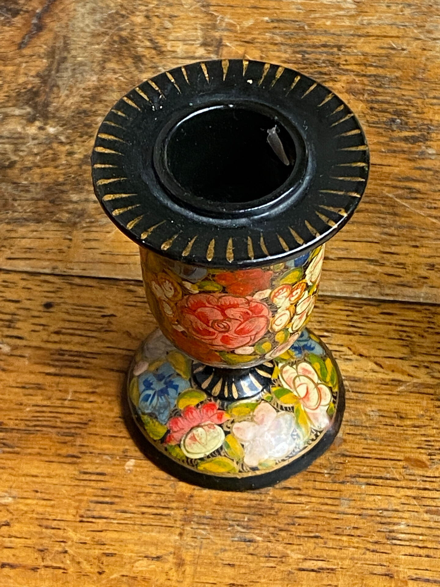 Kashmiri candlestick pair