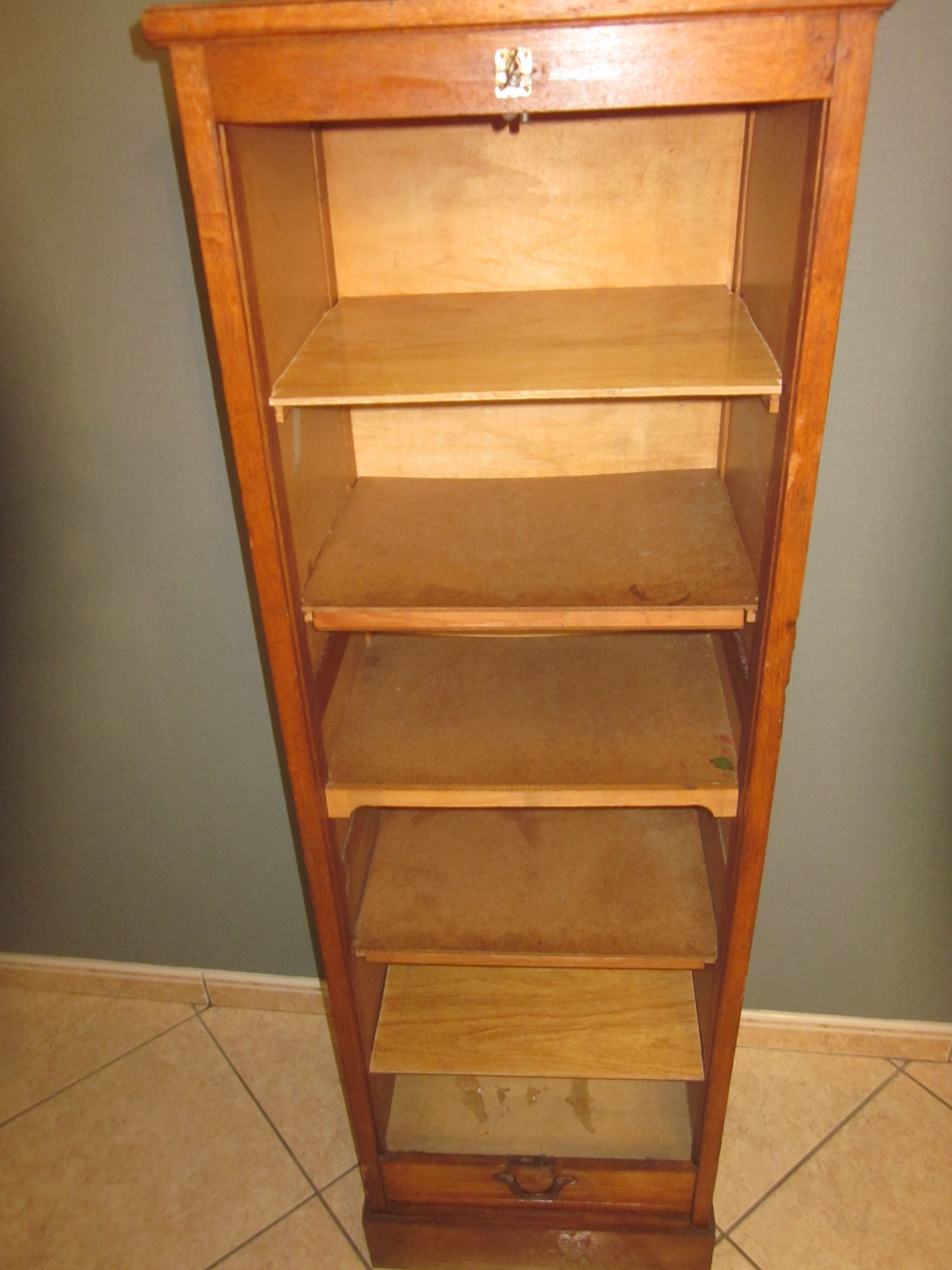Curtain binder in chene of the years 50