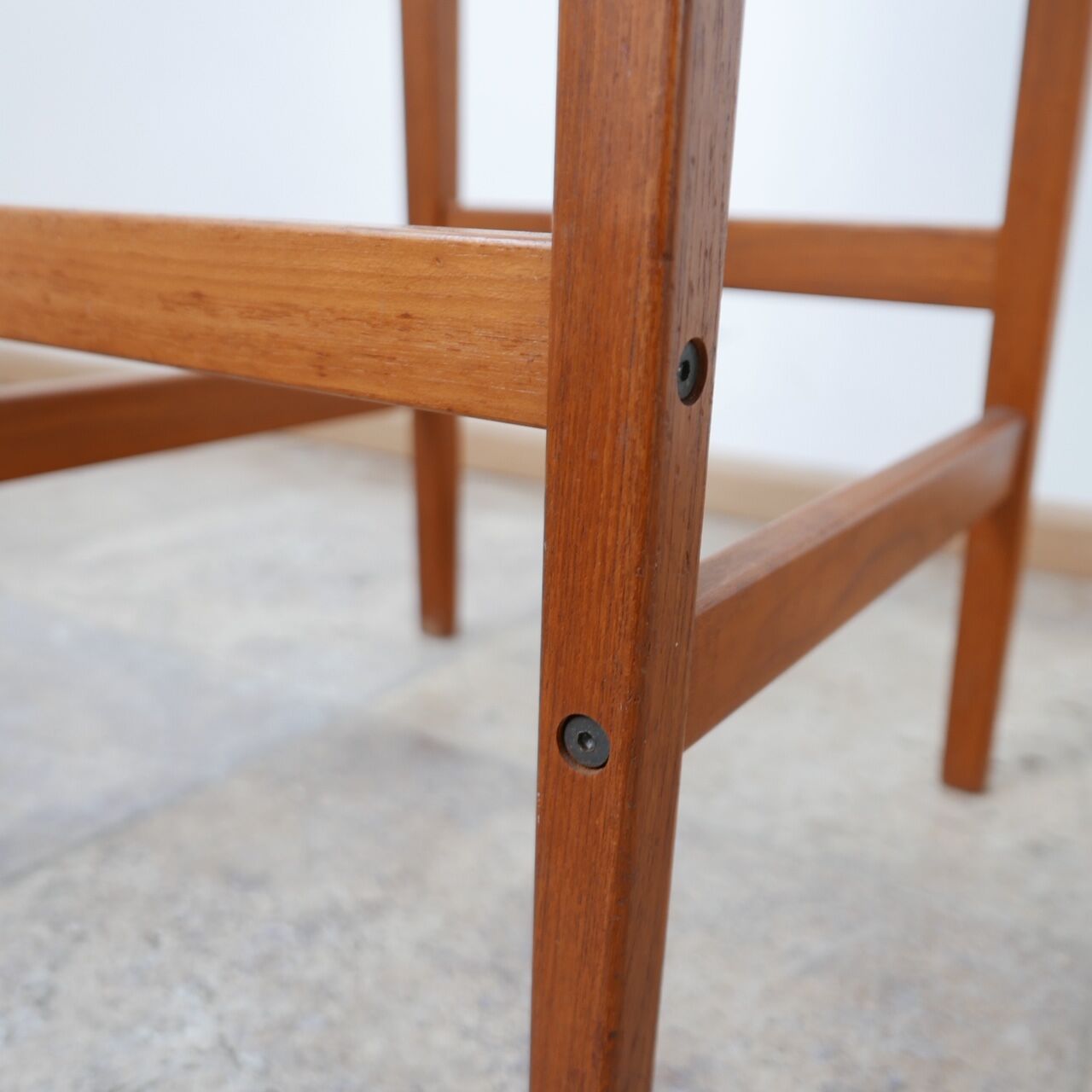 Mid-century teak swedish bar stool