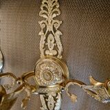 Pair of bronze sconces dore, Empire style