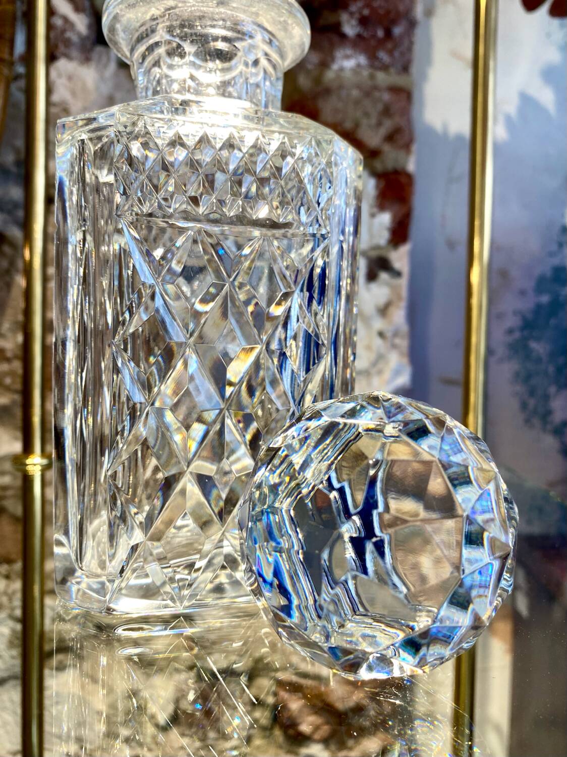 Cut crystal whisky decanter from the 60s/70s