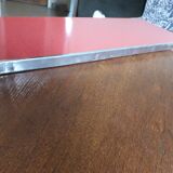 Vintage red formica shelf