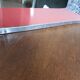 Vintage red formica shelf