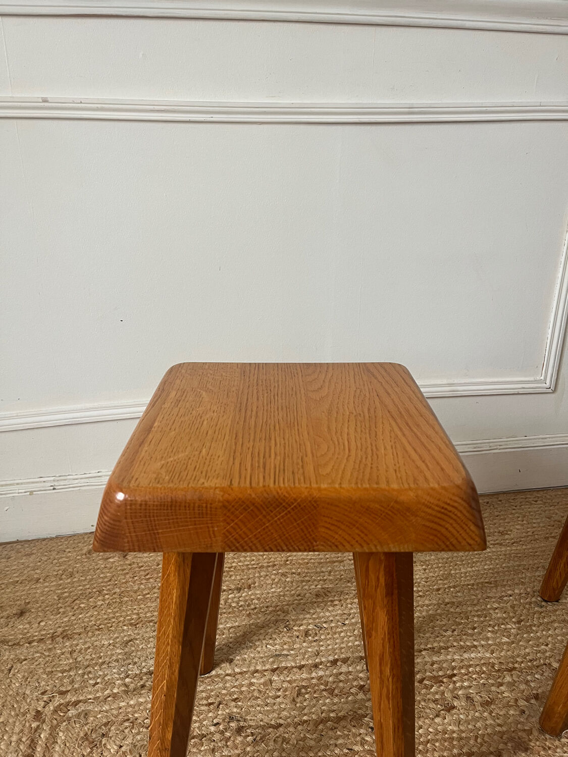 Elm stools by Pierre Chapo