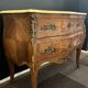 Curved marquetry commode – marble top