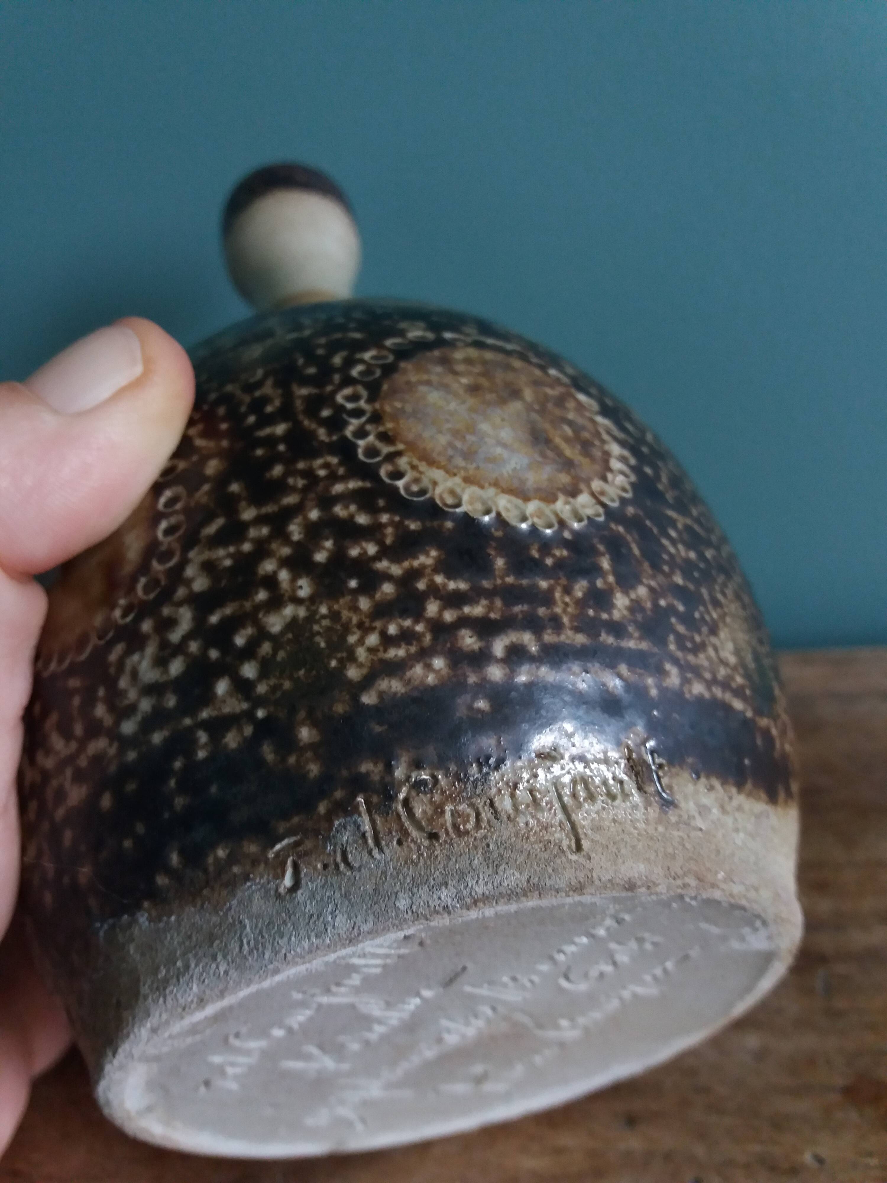 Stoneware vase signed Jean Claude Courjault Keraluc