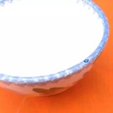 Quimper Keraluc France floral decorated cider bowl cup