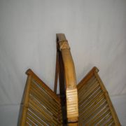 Bamboo folding magazine rack from the 40s - 50s