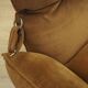 Brown velvet sofa, Italian design, 1970s, manufacturer: Dall'Oca