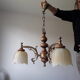 Vintage 3-spoke chandelier