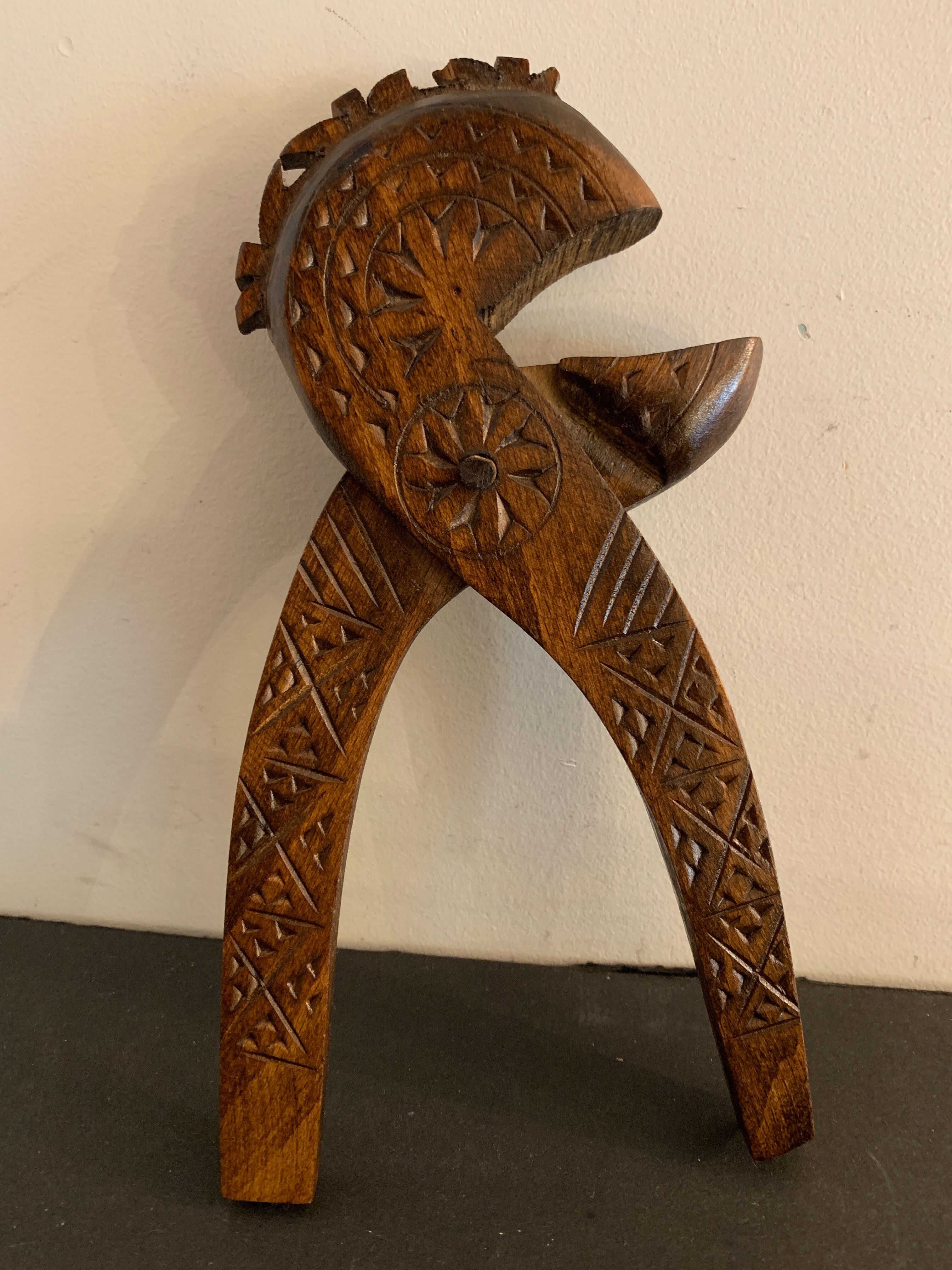 Nutcrackers folk art carved wood