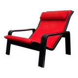 Mid-century modern Pulkka lounge chair by Ilmari Lappalainen for Asko, Finland, 1960s.