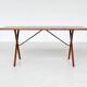 Hans Wegner's AT 303 cross-legged dining table, Andreas Tuck, Denmark, 1950