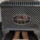 Antique enamelled cast iron stove "Faunus" – renovated