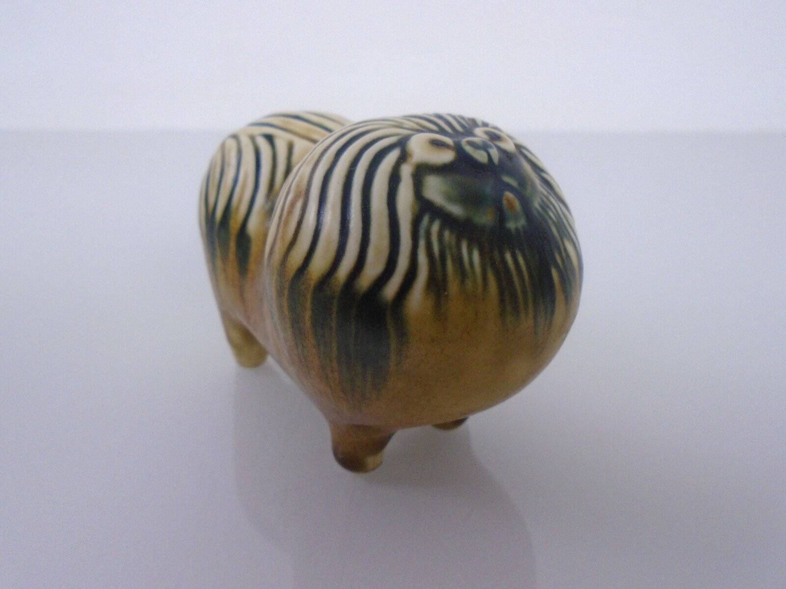 Pekingese ceramic dog by Lisa Larson for Gustavsberg, Denmark, 1970s