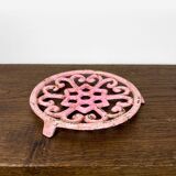 Pink cast iron trifle