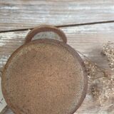 Pot and its lid in glazed stoneware