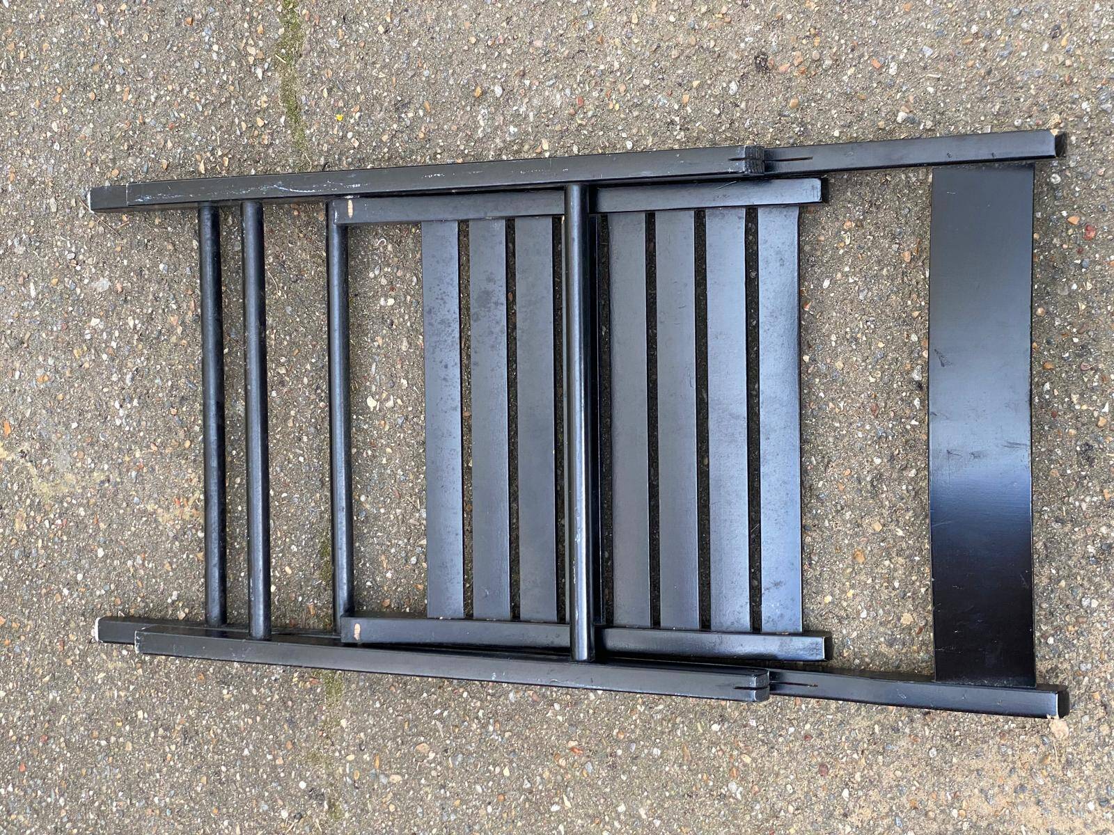 Scandinavian folding cane chair 1990