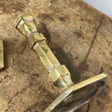 Pair of brass candlesticks